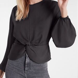Express Twist Front Peplum Top Sz Small NWT
